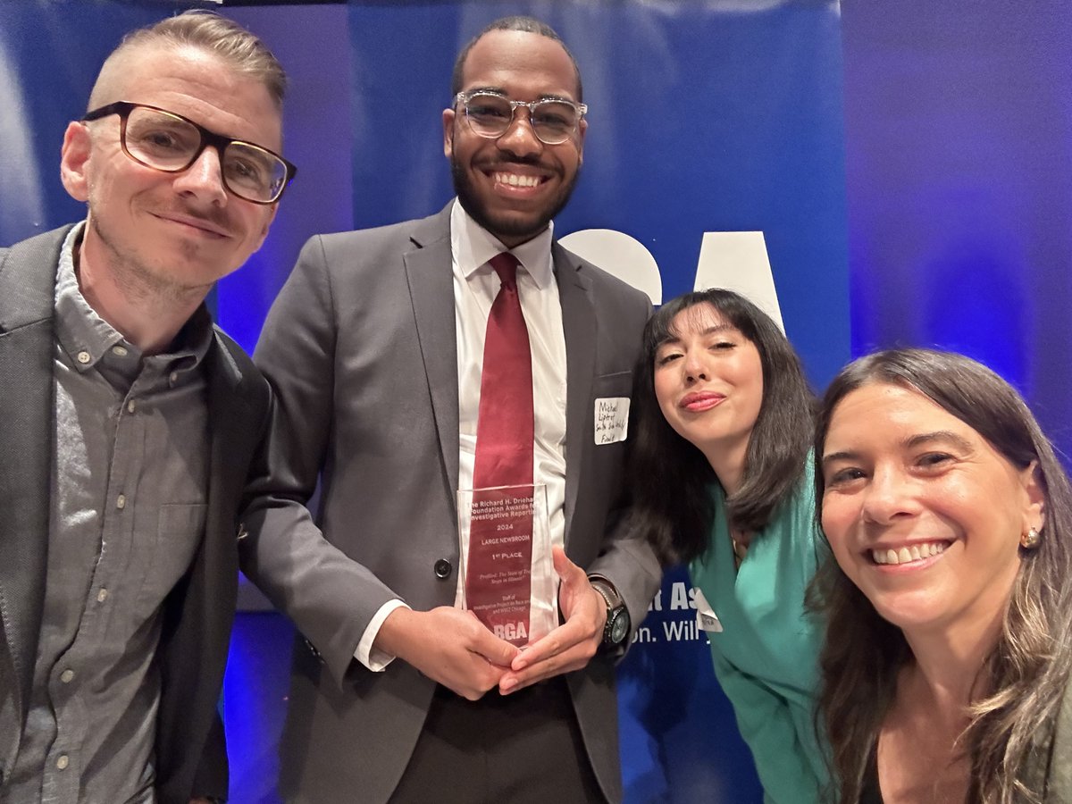 Forgive me for bragging but, our little news org, @raceandequity1, & @WBEZ took home the two most prestigious investigative reporting awards in town this week, the Watchdog and Driehaus awards. It goes to show that if you believe in something & fight for it, anything is possible