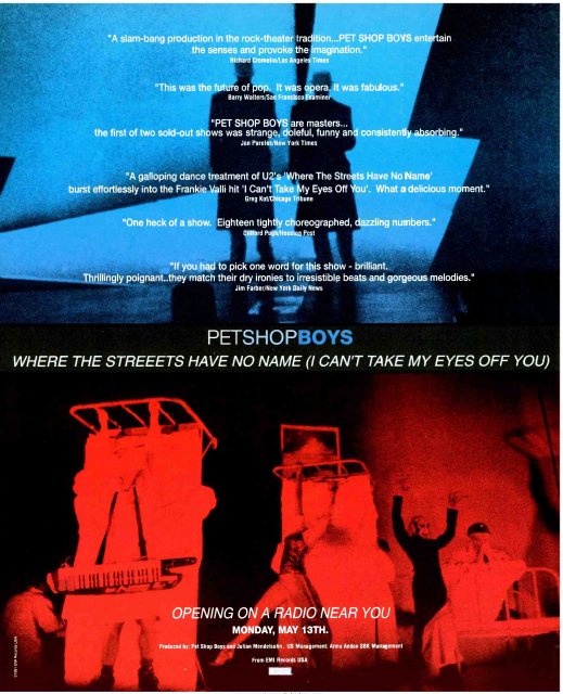 Happy 33rd to the US release of #PetShopBoys Where The Streets Have No Name (I Can't Take My Eyes Off You), out there as a single in its own right #onthisdayinpop in 1991. Still love this audacious melange of disparate songs that now sounds so natural!
onthisdayinpop.com/2015/10/pet-sh…