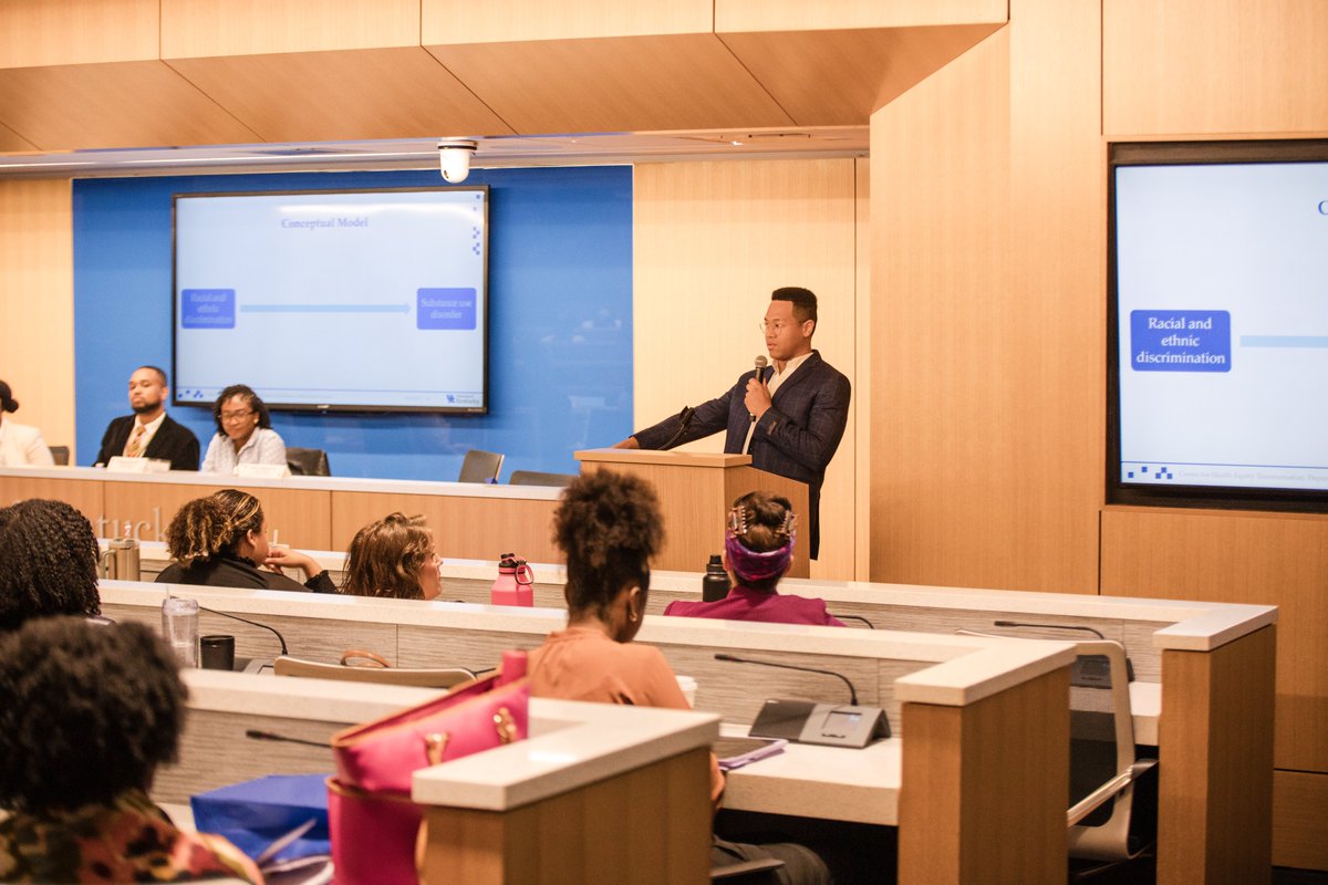 Still reflecting on the outstanding health equity panel at the 2024 UNITE Research Showcase! Thankful to our faculty Dr. Erica Littlejohn, @Real_DRJXM , @Dkesiaka and @DelvonMattingly for sharing their work and inspiring others!