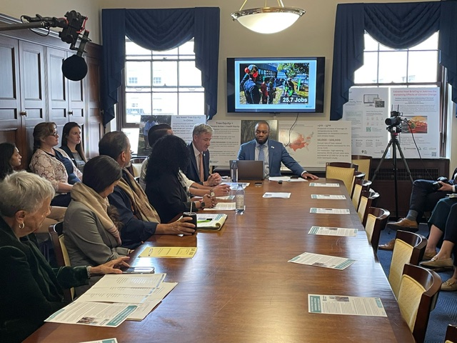 Thank you to everyone who tuned in to our #ExtremeHeat Briefing today! 

A special thank you to our moderator, <a href="/JOPXIII/">Joel O. Pannell</a>, <a href="/JadDaley/">Jad Daley</a> for his remarks and our panelists <a href="/RepBonnie/">Rep. Bonnie Watson Coleman</a> @RepRubenGallego <a href="/GreenLatinos/">GreenLatinos</a> <a href="/GroundworkUSA/">GroundworkUSA</a> <a href="/ChispaLcv/">Chispa LCV</a>

🌳Watch it here: bit.ly/4dT61ZJ