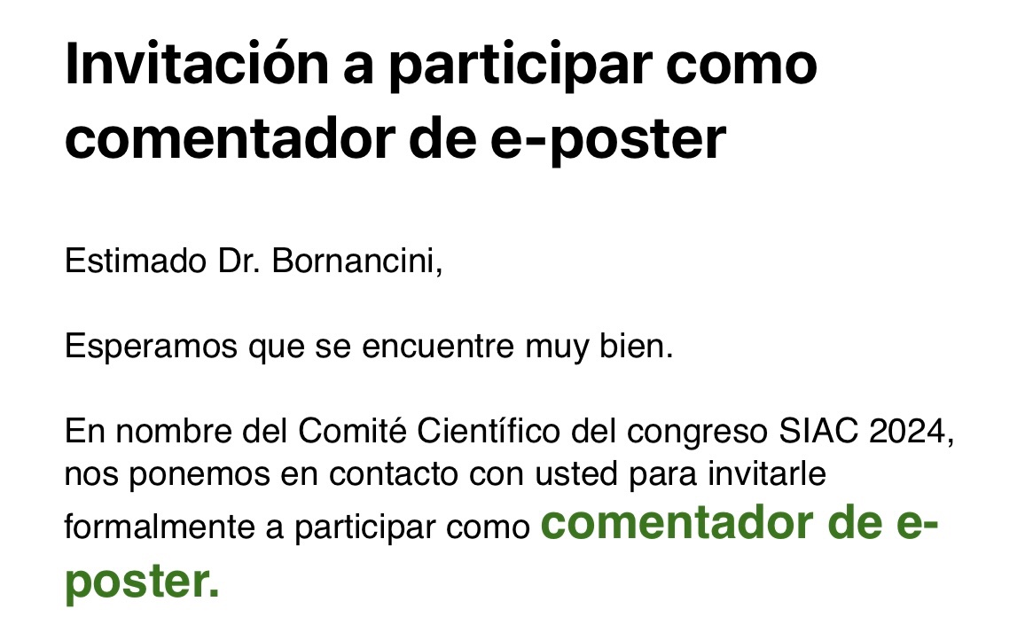 Muchas gracias @CongresoSIAC y al Board de @SIAC_cardio x la convocatoria. Una gran oportunidad para compartir espacio académico junto a colegas de todo #latam Nos vemos en #SIAC24 🇲🇽