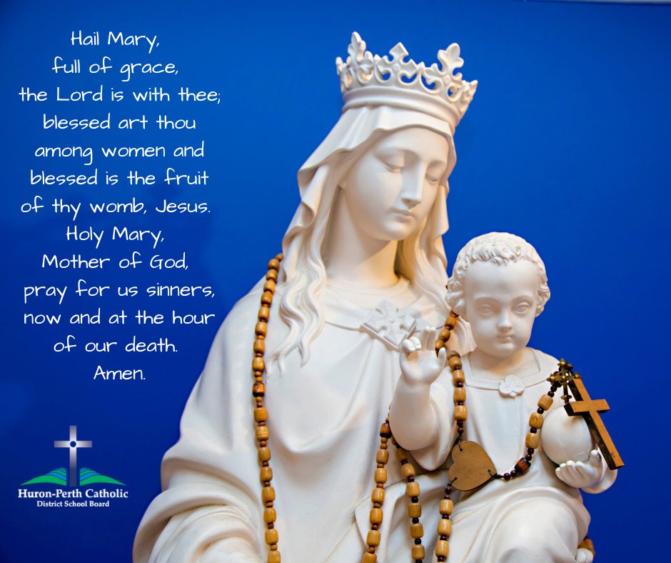 Devotions to Blessed Virgin Mary. During the month of May, we honour Mary, Mother of God. Across the district, our school communities are celebrating the #MonthofMary in many devotional ways such as praying the Rosary and participating in the Crowning of Mary Mass. @CatholicEdu