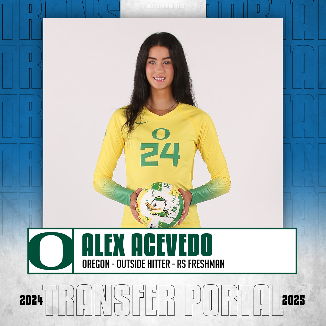 𝗜𝗻 𝗧𝗵𝗲 𝗣𝗼𝗿𝘁𝗮𝗹 ✏️: Alex Acevedo 🏐: Outside Hitter 🎓: RS Freshman 📍: Oregon #CollegeVBTransfers | #NCAAWVB