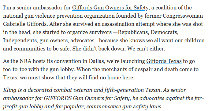 (The author works for the gun control group Giffords)