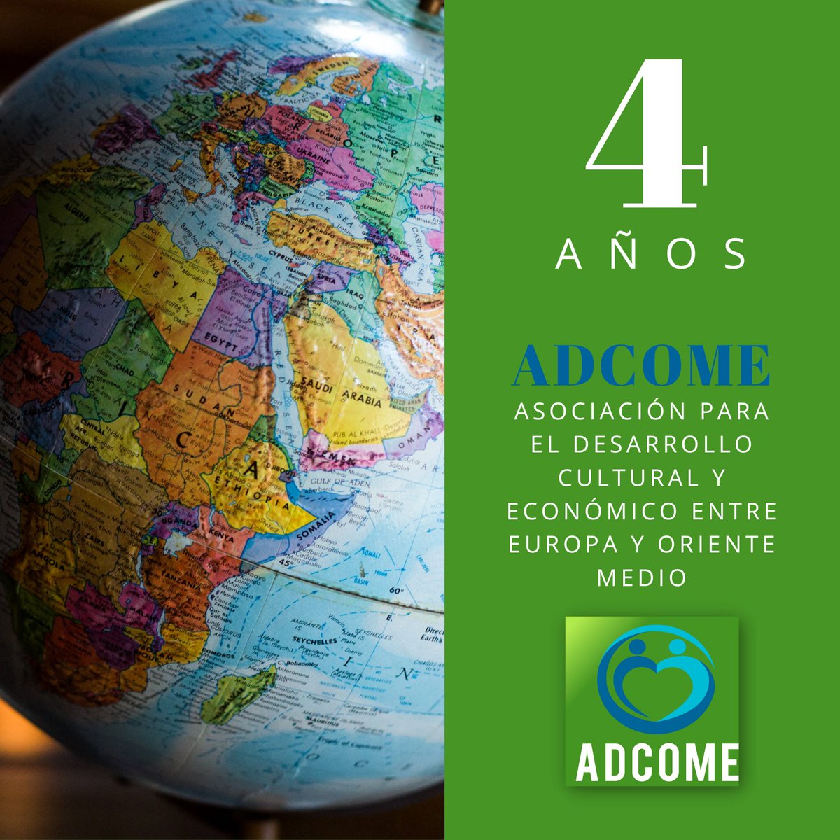 adcome_asoc's tweet photo. ¡Celebramos nuestro cuarto aniversario!
15/05/2020 ➡️ 15/05/2024
https://t.co/ZwU7oImntn
ADCOME Asociación para el desarrollo cultural y económico entre Europa y Oriente Medio.
#adcome #desarrollocultural #dessarrolloeconómico #España #OrienteMedio #Europa https://t.co/kjKS8ARcxZ