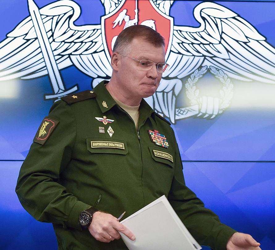 Russische Telegram kanalen melden dat de woordvoerder van het Russische ministerie van Defensie Konasjenkov is afgetreden.

Er is nog geen officiële bevestiging.