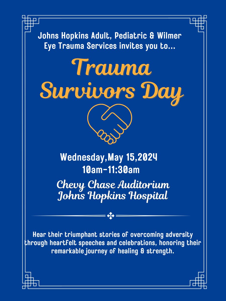 Join us tomorrow for Trauma Survivors Day! We will be honoring three incredible survivors. Their stories of overcoming adversity inspire us all. Let's celebrate their journey of healing and strength together. All are welcome! #TraumaSurvivorsDay #StrengthInHealing