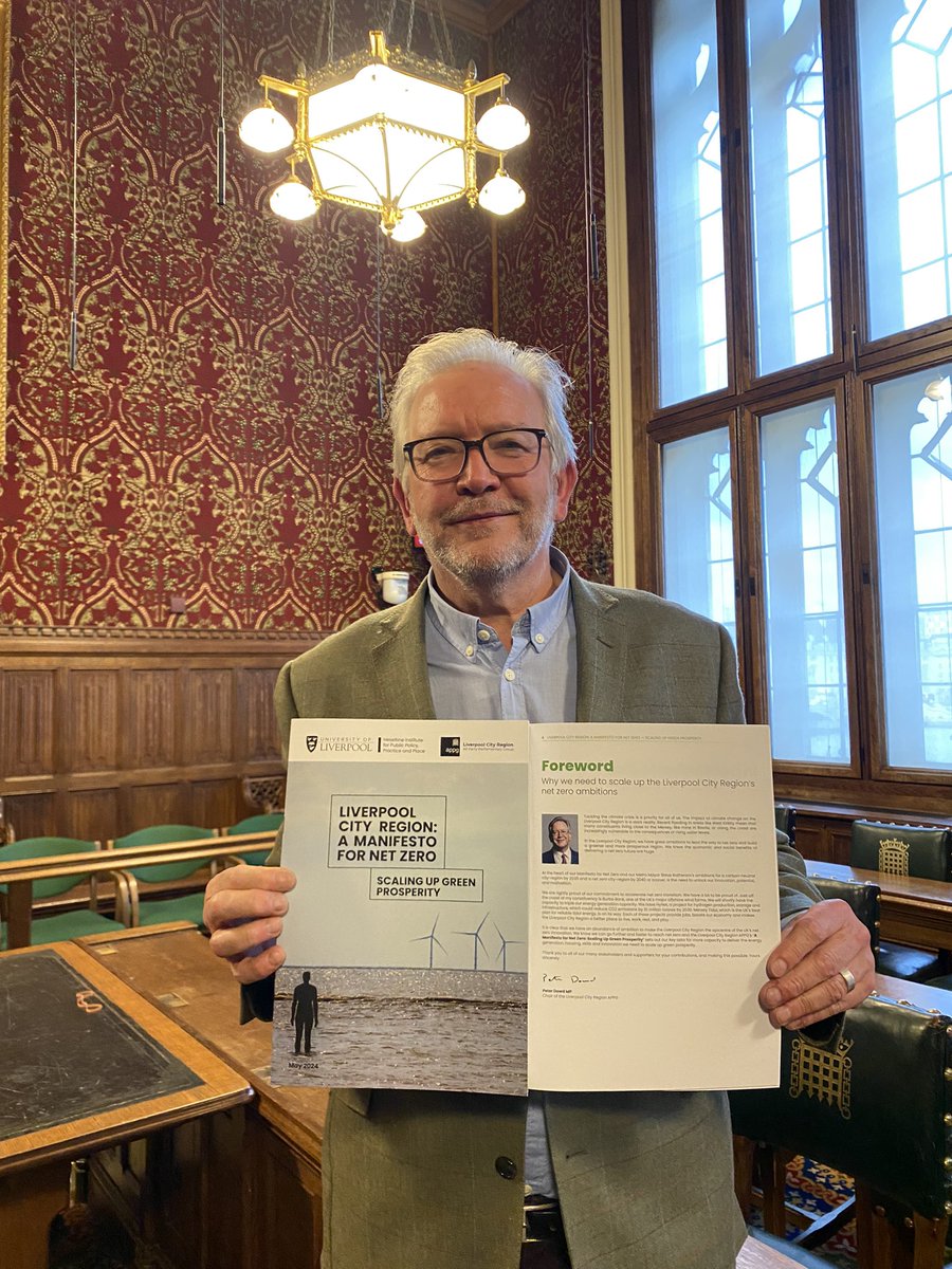 Proud & delighted to launch this manifesto in Parliament today. As well as international leaders in sport & culture we can also be a leader in scaling up green prosperity. P
