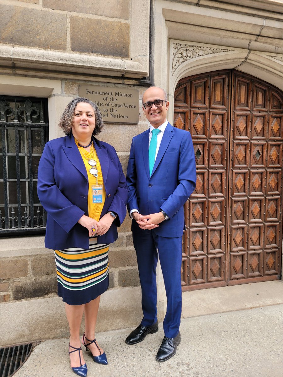 .@UN - So good to meet with #CapeVerde @UN PR Amb Tania Romualdo and exchange views on @UNTechBank delivering results for #LDCs like Cabo Verde 🇨🇻. Look 4ward to deepening our partnership leveraging #technology to make a transformational difference.