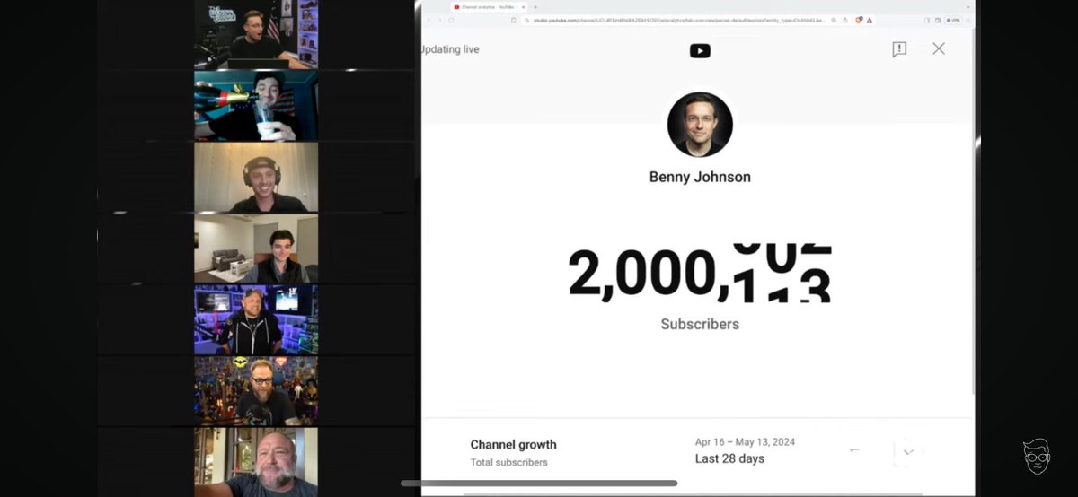 ALEX JONES JUST HOPPED ON WHEN WE HIT 2 MILLION ON YOUTUBE 🎉 🍾 youtube.com/live/tkdetNLoF…