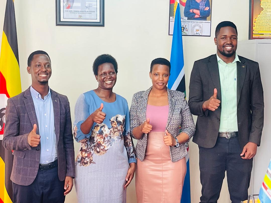 The leadership of NYC @KanyesigyeMerc1 and @EpituGady wish to appreciate Commissioner of Patriotism @HellenSeku for creating time to discuss on matters regarding ideological training of youth leaders. We believe this training will help in Mindset change amongst the young people.