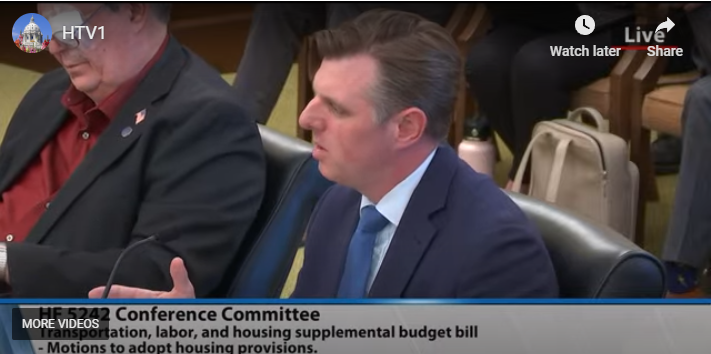 House Housing Comm Chair Mike Howard just called out fellow DFL lawmaker - Sen. Ron Latz - for killing provision to keep landlords from discriminating against tenants who use vouchers like Section 8. Said Latz said he'd vote against Transpo/Labor/Housing omnibus unless removed