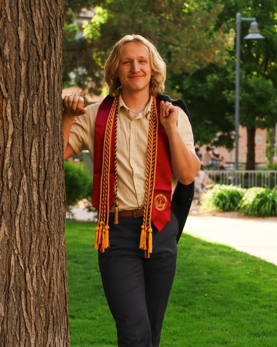 The journey was tough, but the reward is worth it. On to the next adventure! 🎓🌎 📸: @ccookephoto 🎉 Want to be featured on our page? Tag or DM @ColoradoMesaU your grad photos 🤘 #CMesaUGrad #ClassOf2024