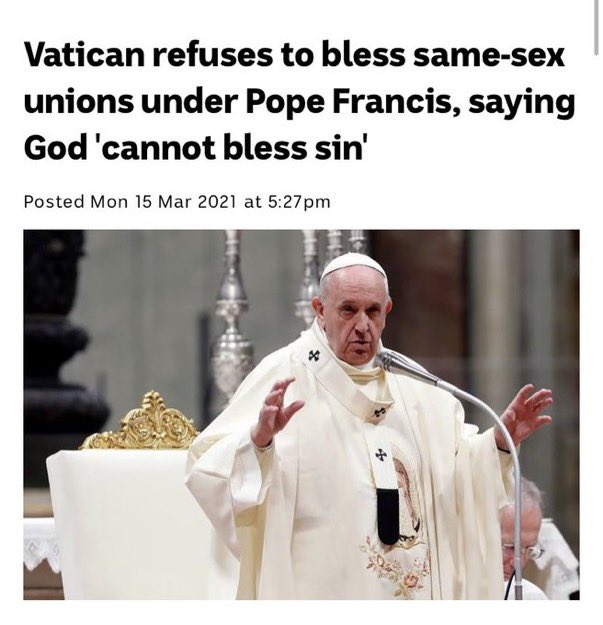 Pope Francis has never condoned homosexuality, quite the contrary. Stop getting all your information from purposely contorted headlines.