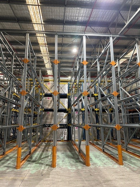 a1_precision's tweet image. We’ve just finished installing a large amount of pallet positions of seismically rated drive in Colby pallet racking for a client. Seismic rating is a requirement for all new pallet racking design &amp;amp; installations, as per the newly upgraded AS 4084:2023.  

#palletracking