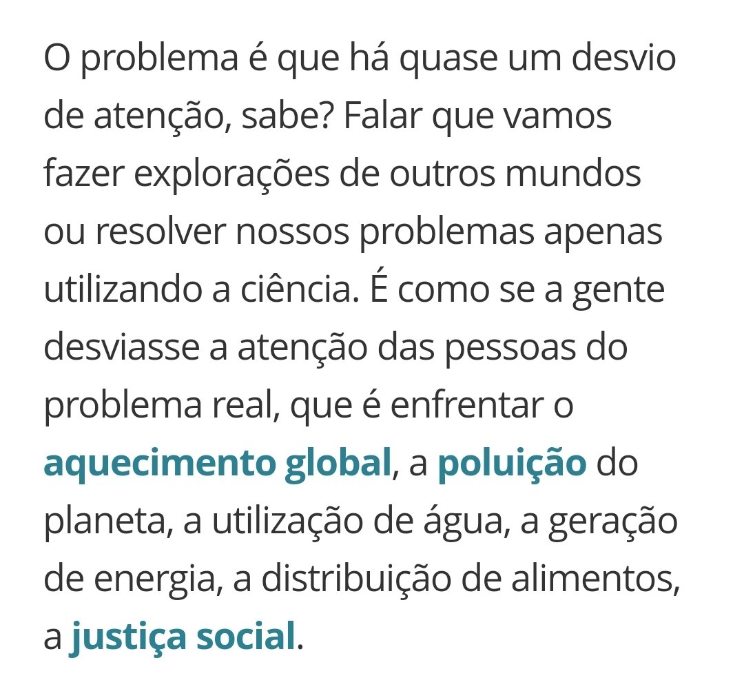 Quando o @MGleiser fala, o mínimo que a gente faz é escutar. Da proposta toda, da entrevista completa, esse trecho aqui é fundamental: