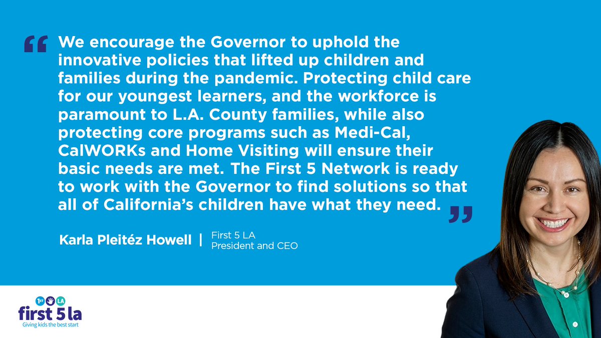 #MayRevise: First 5 LA remains committed to championing the needs of California families and young children. Read the First 5 Network’s response to Governor Newsom’s proposed state budget cuts. first5la.org/article/first-…