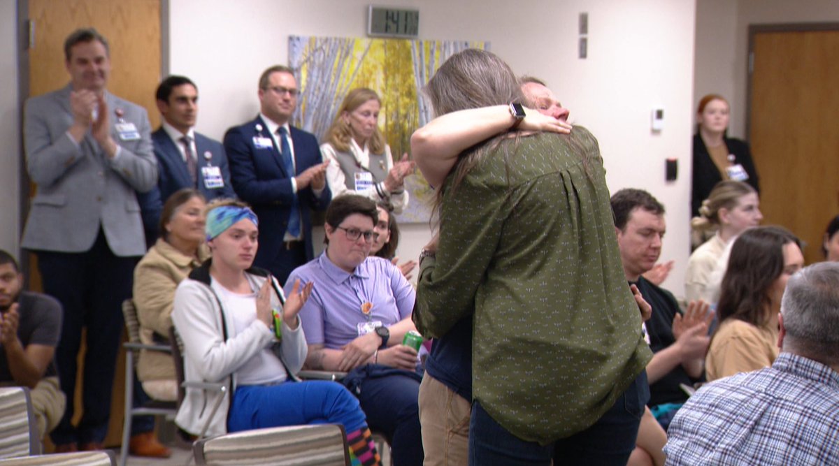 May is National Trauma Survivors month to celebrate survivors and their caretakers. @SwedishMedical is one of the top level one trauma centers in the region and today they celebrated by reuniting trauma survivors with the medical teams who saved them. #HeyNext @9NEWS