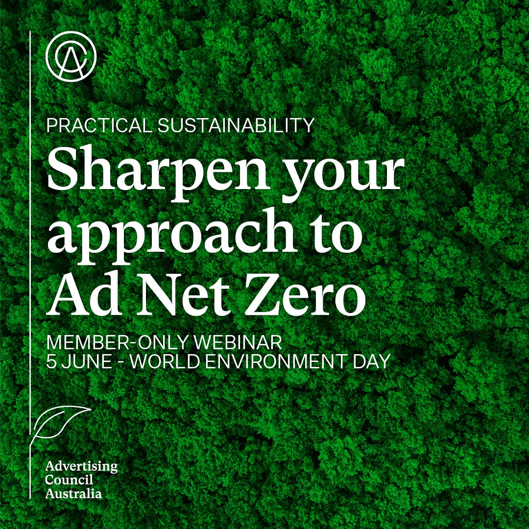 On June 5, join @KimberleeWells2, Chair of ACA's Environment & Sustainability Committee, for a member-only webinar that will help your business sharpen its approach to Ad Net Zero. Learn more here: bit.ly/3UXdE9T #adnetzero #environment #sustainability #advertising