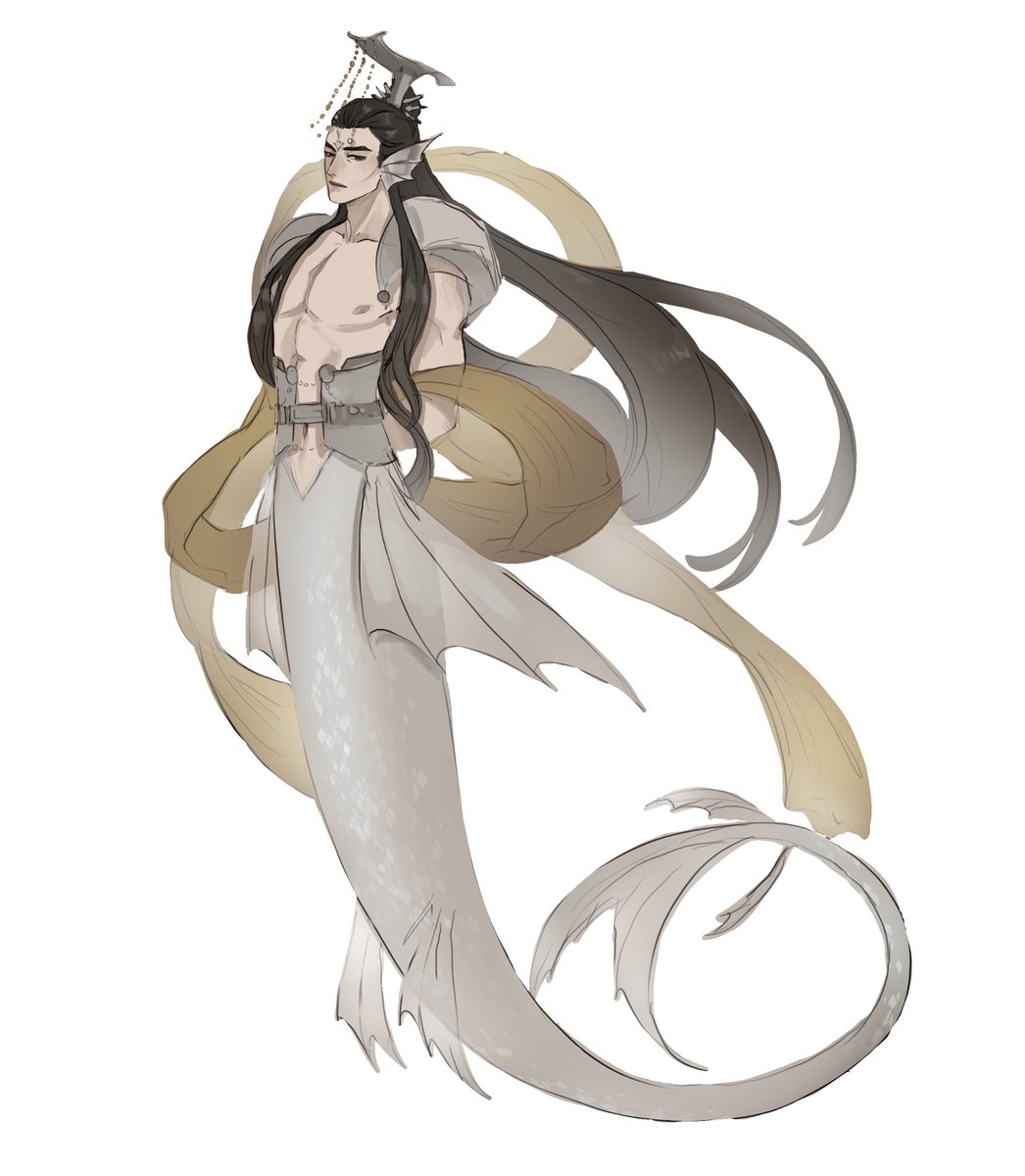 Mermay day 14: Heavenly Mer Emperor Jun Wu #mermay2024 #junwu #tgcf #heavenofficialsblessing