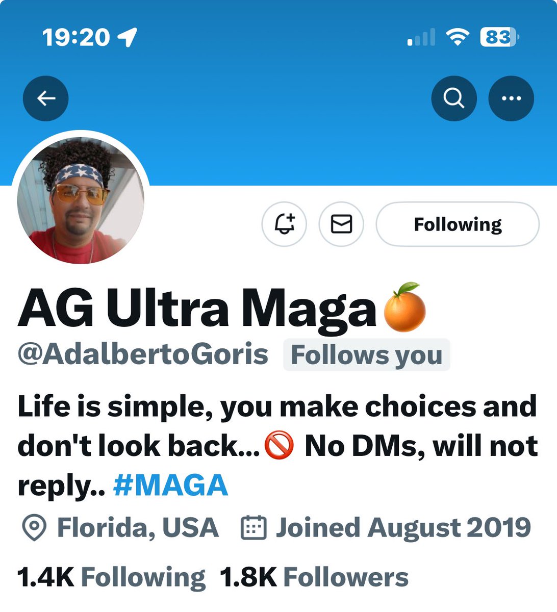 Family, meet Adalberto. @AdalbertoGoris I have a handful of Patriots that consistently interact with my post. He is as MAGA as they come, his content is relevant. He is sooo close to 2K followers. Let’s get this Patriot there. Thanks! 👊👊 #MAGA