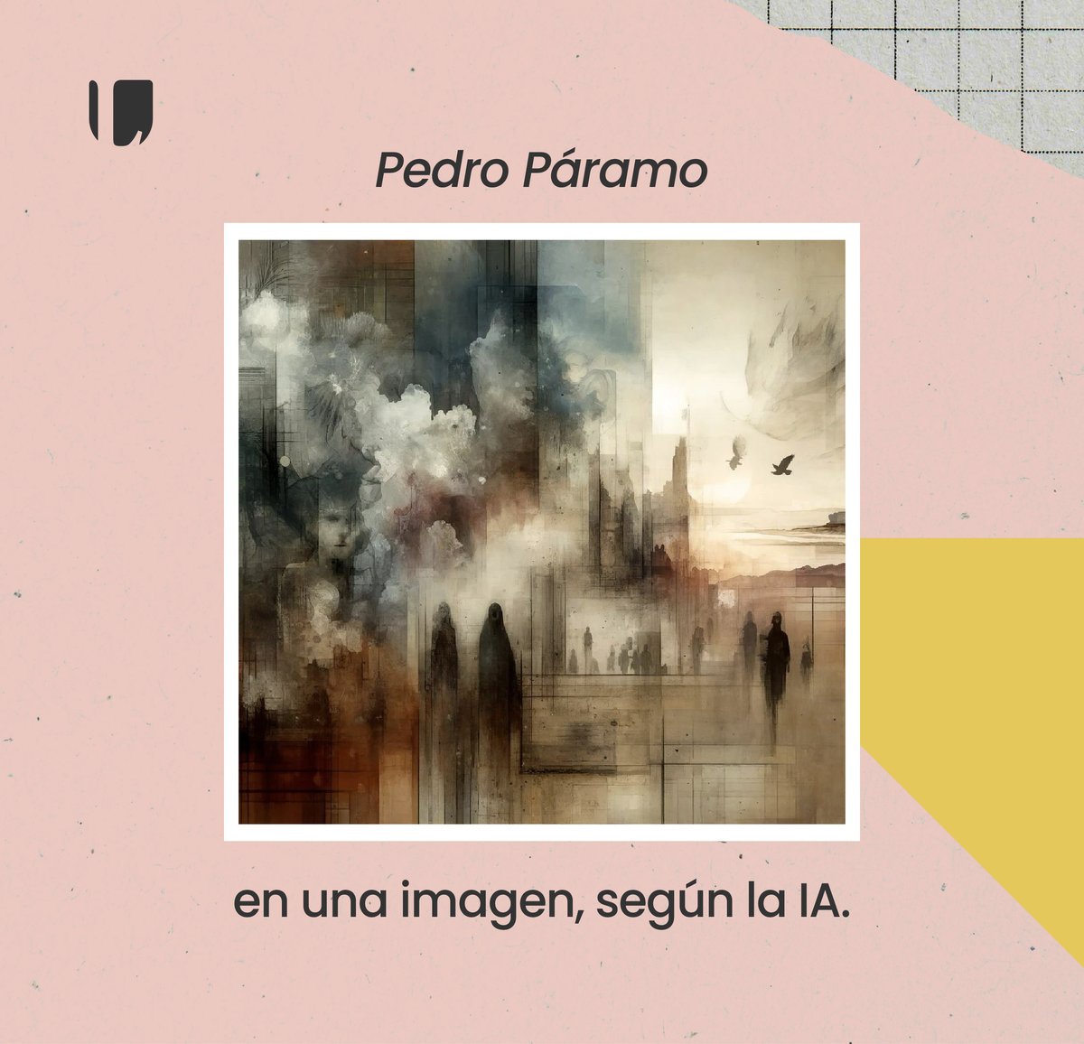 Le pedimos a la inteligencia artificial que generara una interpretación gráfica de la novela 'Pedro Páramo' y éste fue el resultado. 😜 ¿Te parece que esta imagen representa algunos aspectos de la novela de Juan Rulfo? #JuanRulfo #IA #Arte #Literatura