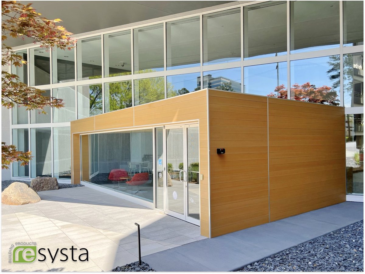 resystaproducts's tweet image. Breaking a monotonous design is like adding a splash of color to a black and white canvas. ✨🌾

#Resysta #deckingMaterial #resystaBuildingProducts #InteriorDesign #sustainable #FlooringSolution #WallFinish #Durability #Aesthetics #BeautifulHome #modernHome #architecture #foryou