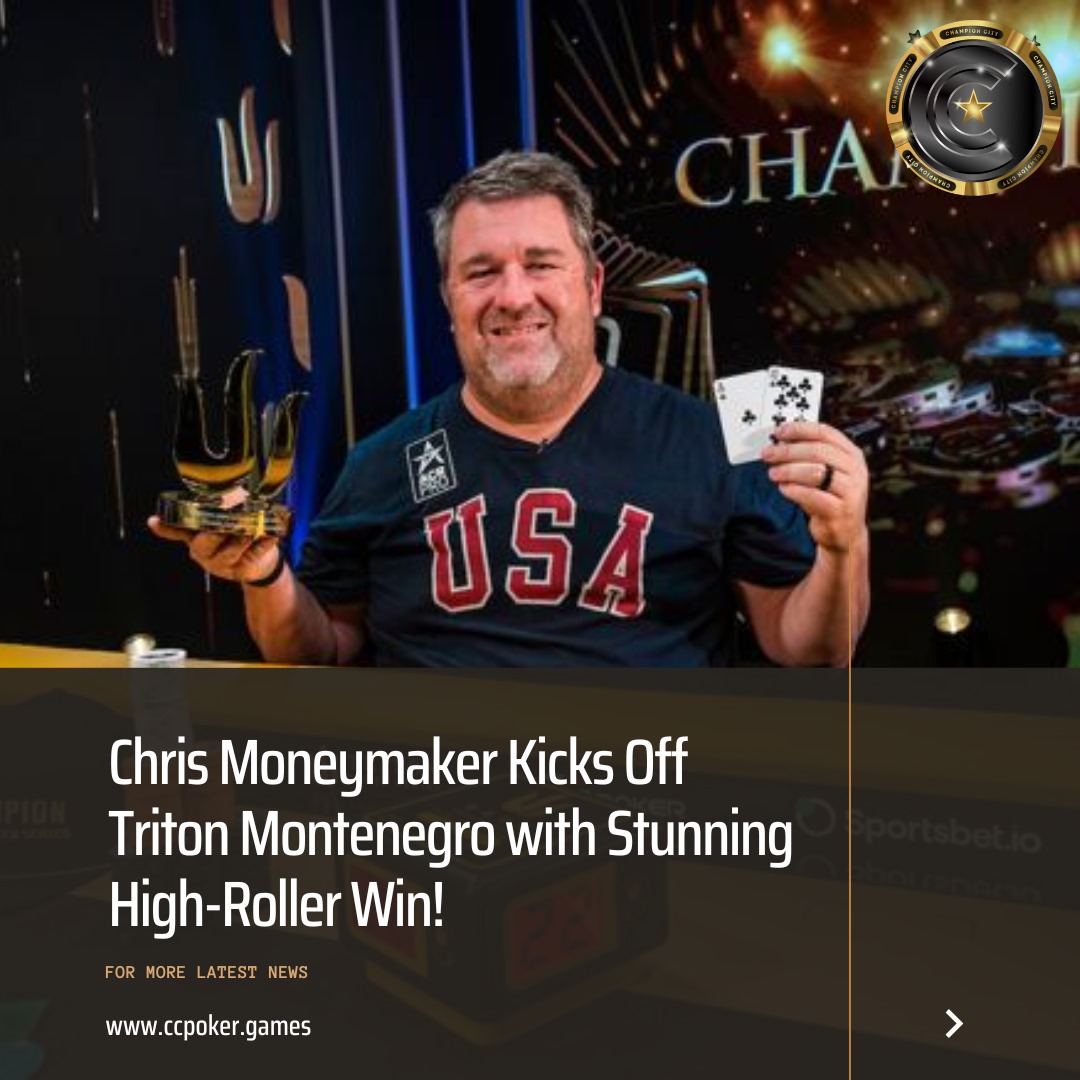 Poker legend Chris Moneymaker stuns the field to win the opening event of the Triton Super High Roller Series Montenegro!  This champ keeps proving he's a force to be reckoned with

Follow 👉👉👉👉👉 @CCPoker_eng

-
-
-
#poker #pokeronline #casino #pokerlife #judionline