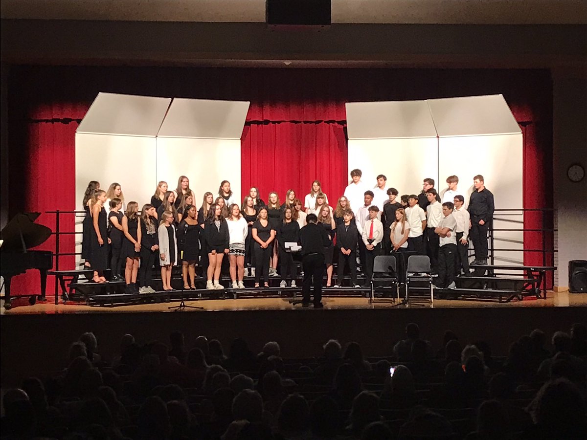 CVMS 7/8 choir - great show. <a href="/larrydake/">Dr. Larry Dake</a> <a href="/CVCSDWarriors/">CV Schools</a>