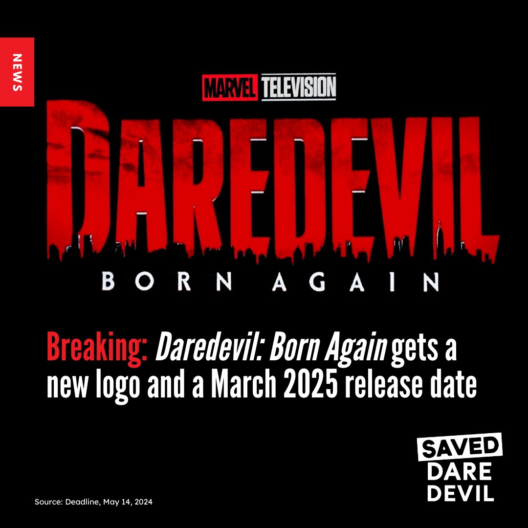 Clear your calendars! 🥳 #DaredevilBornAgain #SavedDaredevil