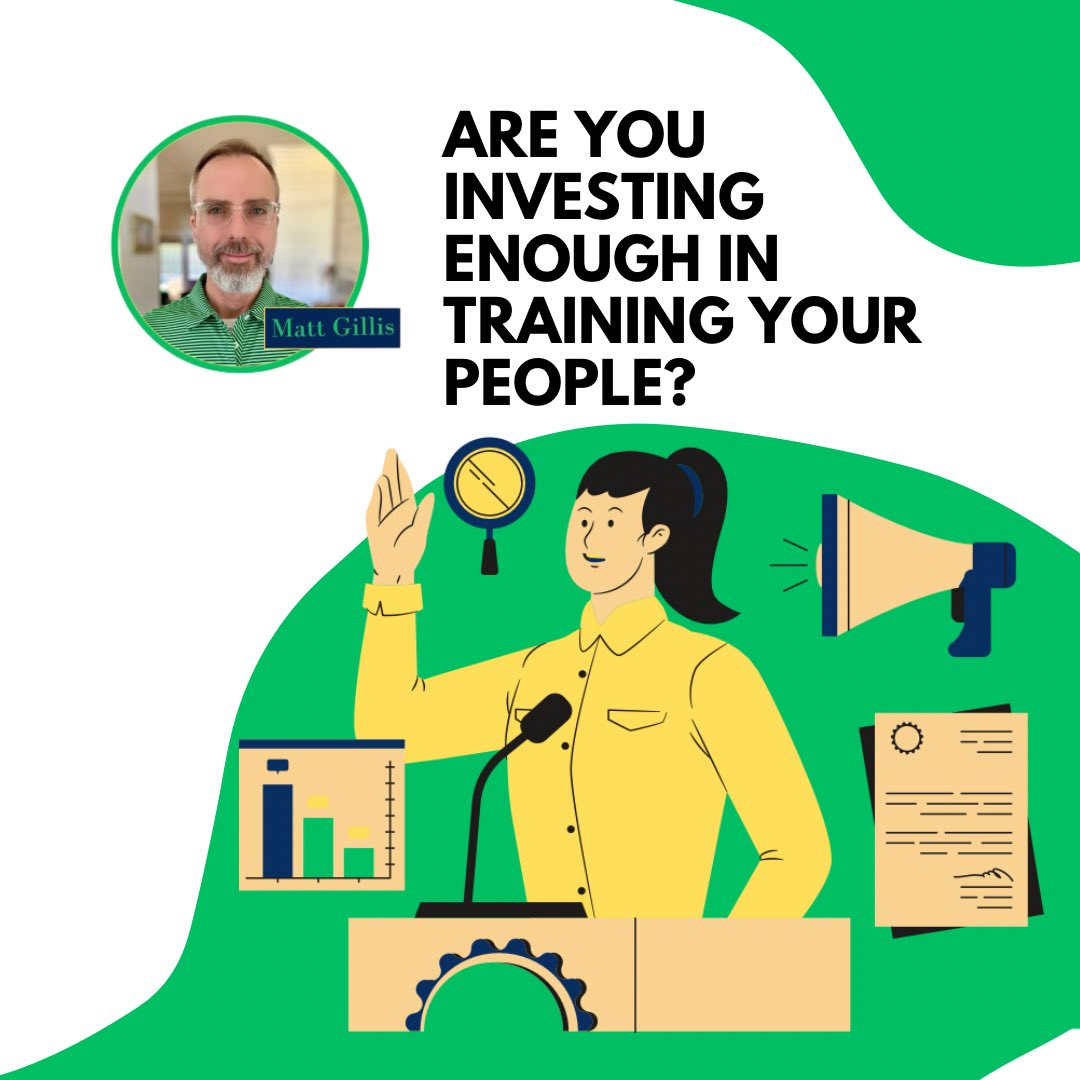 Are you investing enough in training your people? Training is more than just acquiring new skills. It's about fostering the growth and development of your team members, equipping them with the tools they need to excel. #TrainingMatters #InvestInYourTeam #LeadershipDevelopment