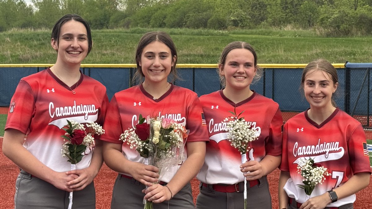 Congratulations to our softball seniors! Best of luck in your future! We are #CanandaiguaProud!
