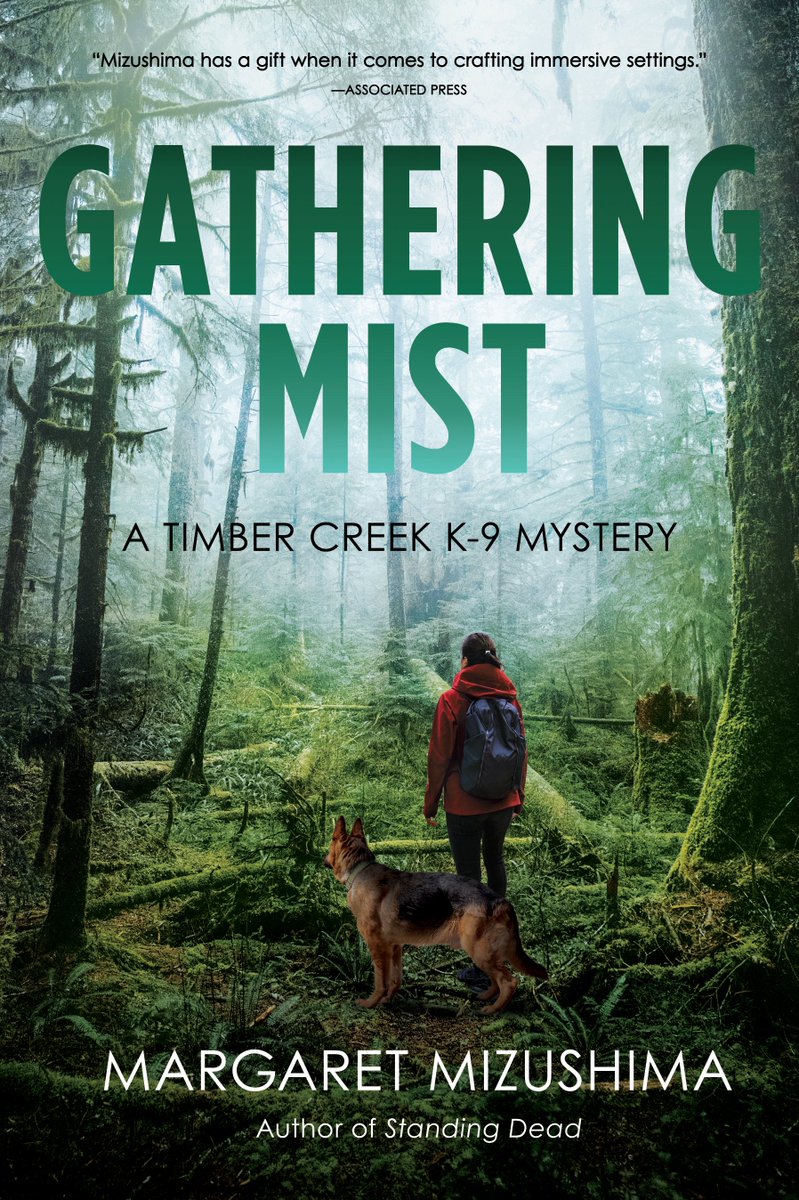 #CoverReveal GATHERING MIST set to release 10/8/24! Available for pre-order now at your favorite bookseller. This perfect cover matches the book's tone. Thank you, @crookedlanebks and @AKA_Terrie❣️❣️#amreading #amwriting #K9 #mystery #PacificNW #dogs #books