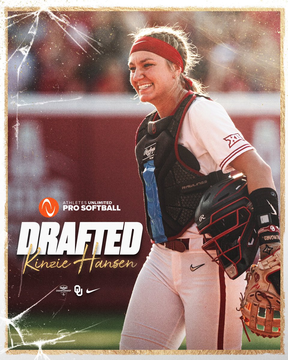 𝐊𝟗.

@kinziehansen has been selected in the @AUProSports Softball College Draft! ☝️

#ChampionshipMindset
