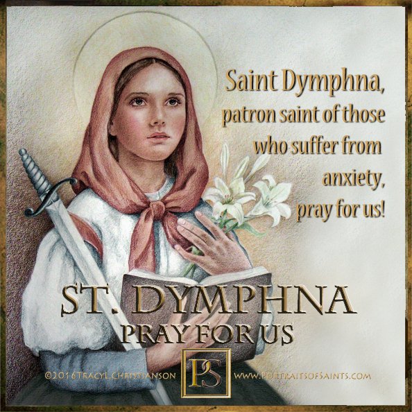 Happy Feast Day St. Dymphna patron of mental disorders, runaways, & victims of incest, pray for us!  Daughter to a  pagan king, raised Catholic by her mother & took a vow of chastity. Her Father wanted to commit incest & killed her when she refused.  bit.ly/2W7PUjL