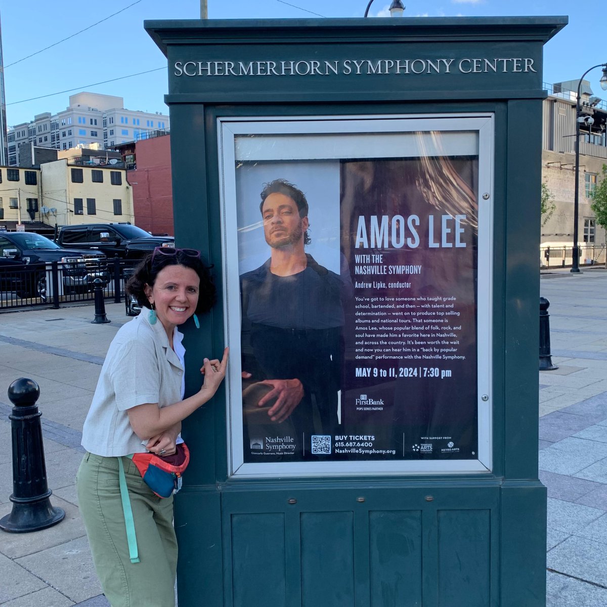 what?! Mandy's touring as the lead guitarist for @amoslee and just wrapped up 3 nights w/ the @nashvillesymph! catch them if you can!