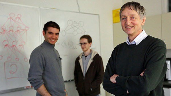 Ilya Sutskever (co-founder and former Chief Scientist of OpenAI) with Alex Krizhevsky and Geoffrey Hinton