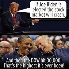 Nobody asked me but I have a prediction about the Stock Market. I want to tell you so I can say, 'Told you so!' later. It matters who gets elected but not to the Stock Market. The Market hates uncertainty, so when we know who was elected, it will go up precipitously either way.