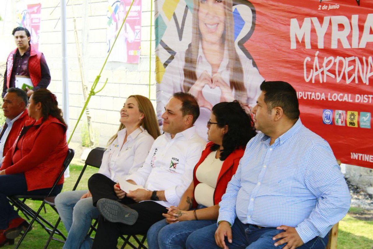 Estuvimos en #AlmoloyaDeJuárez, uno de los municipios más hermosos en la zona norte del EdoMex, con nuestra candidata a diputada local del #Distrito45, @myriamcardenas, #UnaMujerDePalabra.