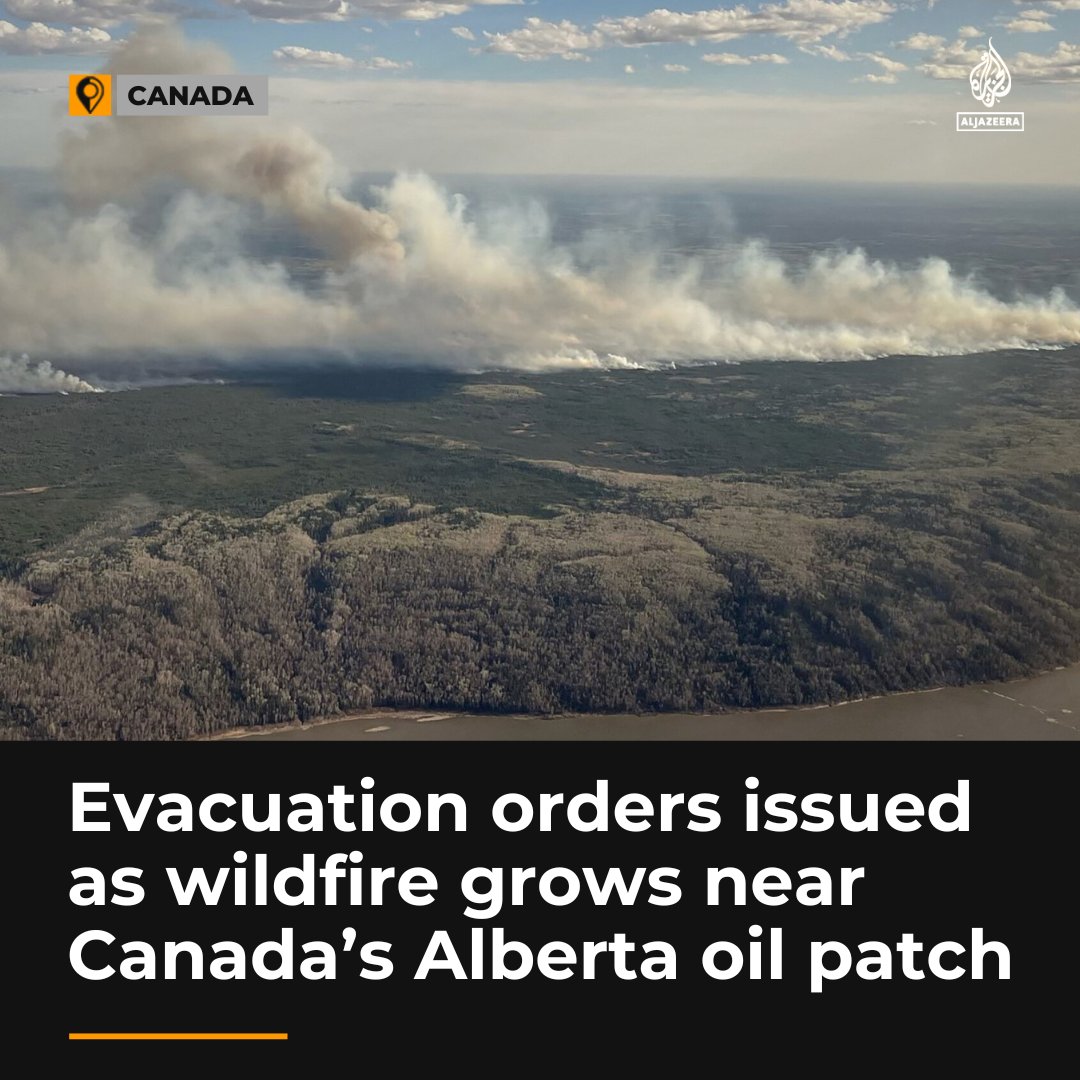 Neighbourhoods in Fort McMurray, Alberta, receive evacuation orders as a wildfire approaches the heart of Canada’s tar sands region aje.io/mbjs45