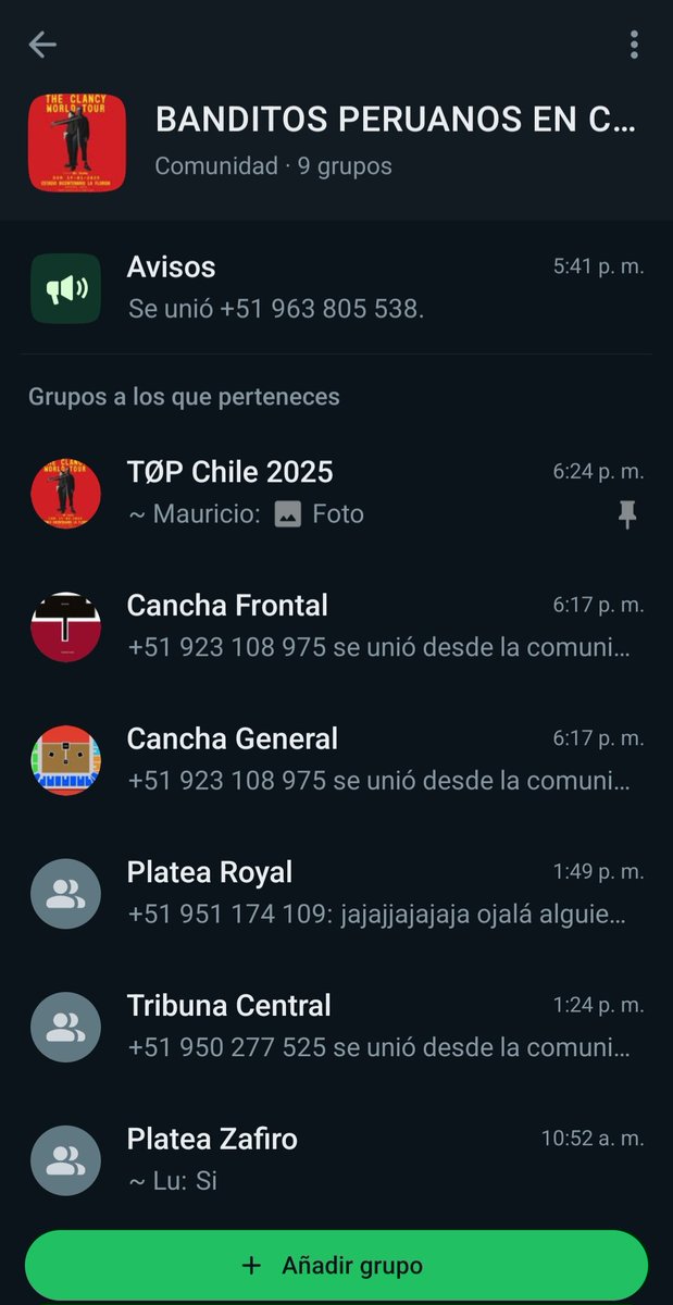 JakeFinks's tweet photo. Para todos los fans de Twenty One Pilots que pensamos viajar a Chile para verlos, ya que no vinieron a Perú (😞), aquí tenemos un grupo de WhatsApp con muchas personas, de las cuales ya muchos conseguimos nuestras entradas hoy (:
Mándame un mensaje si deseas unirte! 😼 https://t.co/nuzbHePyam