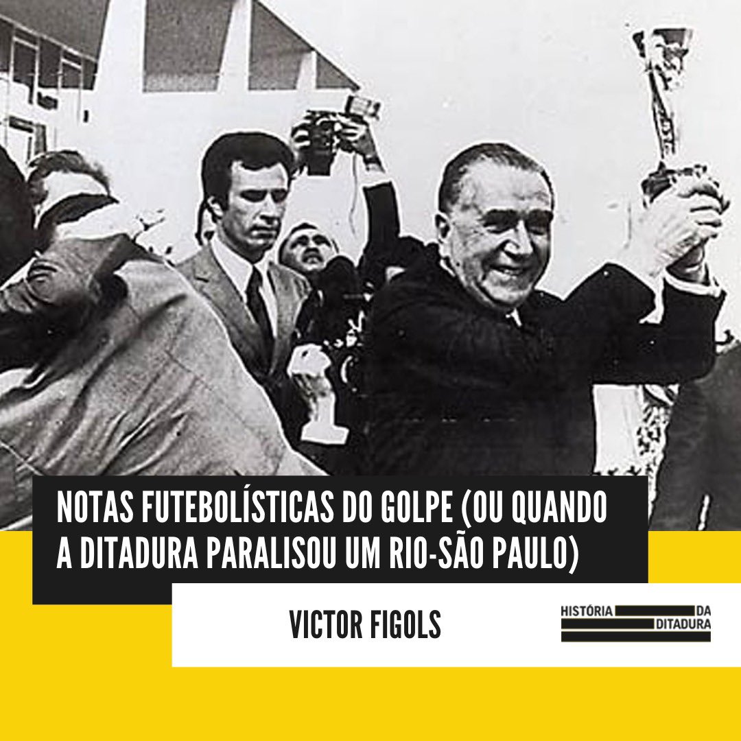 O futebol não passou ileso ao Golpe Militar de 1964. A crise política e social causada pelo golpe afetou diretamente o maior torneio de futebol do país: o Rio-São Paulo, teve seus jogos paralisados.

👉🏽 bit.ly/3UXuaXk