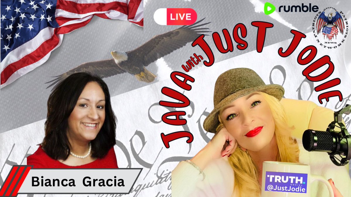 💥Tonight on the Patriots Helping Patriots News Network… 🎙️LIVE at 9pm EST! ☕️Java with Just Jodie : The Flynn Movie Review Featuring BIANCA GRACIA! @BiancaForTexas The Flynn movie is sweeping the nation with the #Truth! If you think you know the truth, so did I but, FEELING