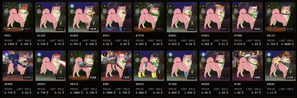 I never spent much time reviewing all the BAKC traits, but look at them! Absolutely love them. Pink Fur is absolutely amazing!!! They will be dope companions on the Otherside. Do we have full commercial rights to doggos, too? @BoredApeYC