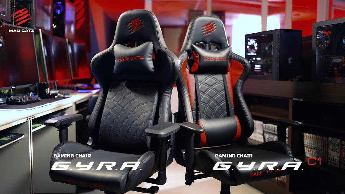 👑 Your throne awaits 👑 👉 G.Y.R.A. and G.Y.R.A. C1 📢 Now Available in the USA! 🗽 🔗 madcatzusa.com/lifestyle/ #GamingGear #MadCatz #gamingchair