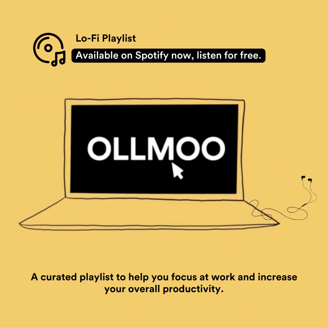 Do you listen to music while you work? We've curated a lo-fi playlist for you. Listen for free now at the OLLMOO - Future Women Leaders Spotify channel.🎶 Lo-Fi Playlist Link: open.spotify.com/playlist/4gnUi…
#careerjourney #productivity #OLLMOO #focusatwork