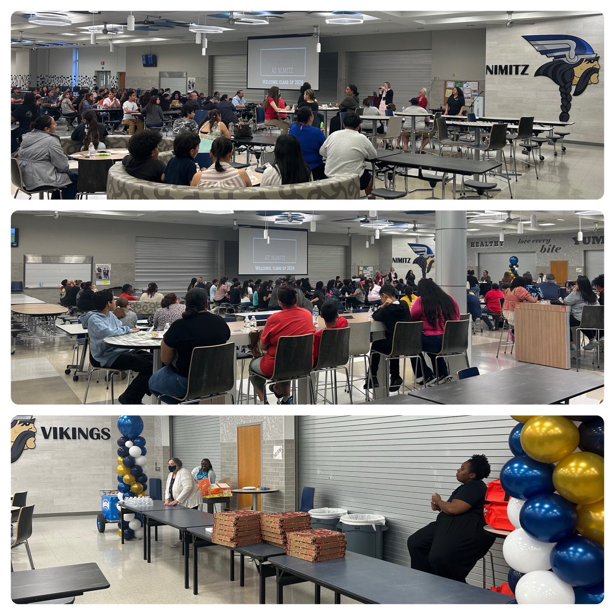 A grand event in place tonight to welcome our South Irving Collegiate at Nimitz Cohort #3 students! We are super excited to get our Vikings on board towards their journey in earning their high school diploma and Associate’s Degree. Welcome to Nimitz! #ALLN