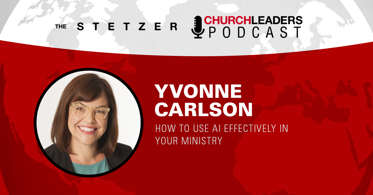 Yvonne Carlson joins “The Stetzer ChurchLeaders Podcast” to share practical ways that church leaders can use AI to support their ministries. @designth1nker @edstetzer @koobxwm i.mtr.cool/zgoicqmyxu