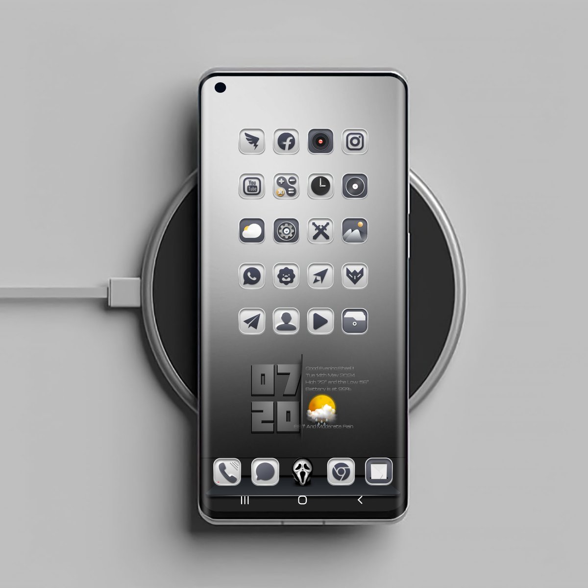 Tonight's setup this miui theme #GreyDream and widget ported by @shael_vaghela credit to the creator and @andro_idfans template.