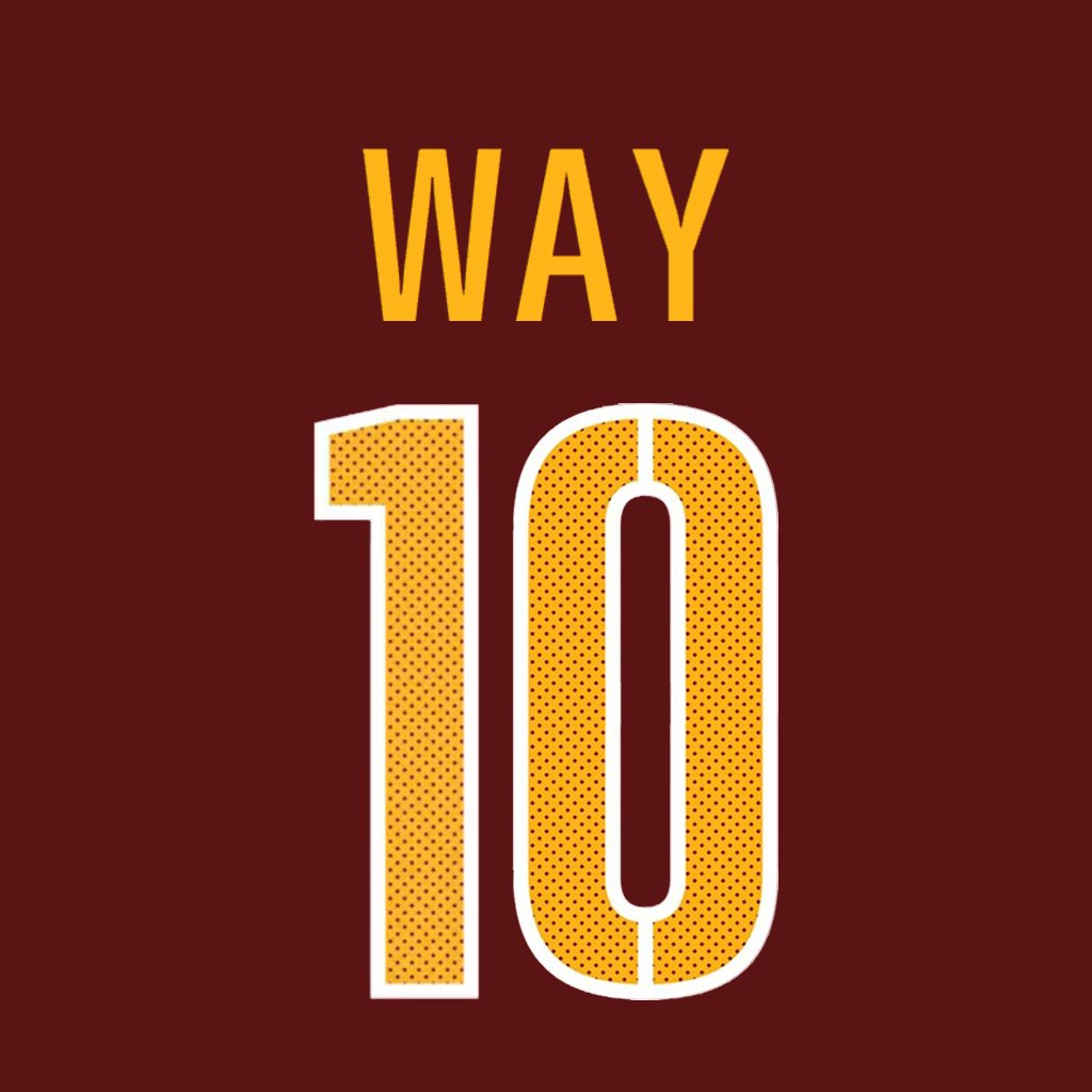 Washington Commanders P Tress Way (@Tress_Way) is wearing number 10. Currently shared with Kazmeir Allen. #RaiseHail